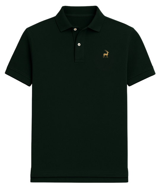Mrige Iconic Deep Pine polo shirt