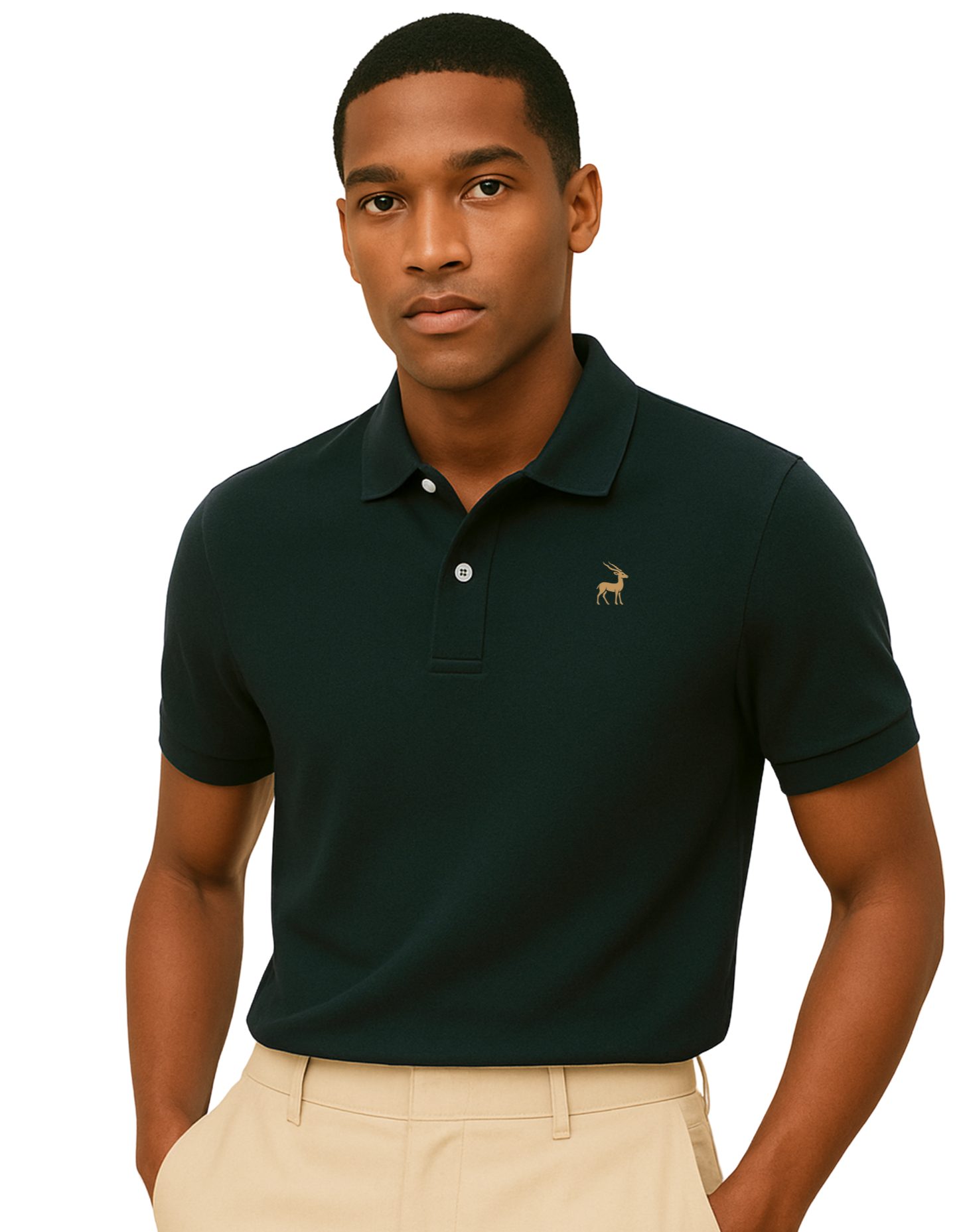Mrige Iconic Deep Pine polo shirt
