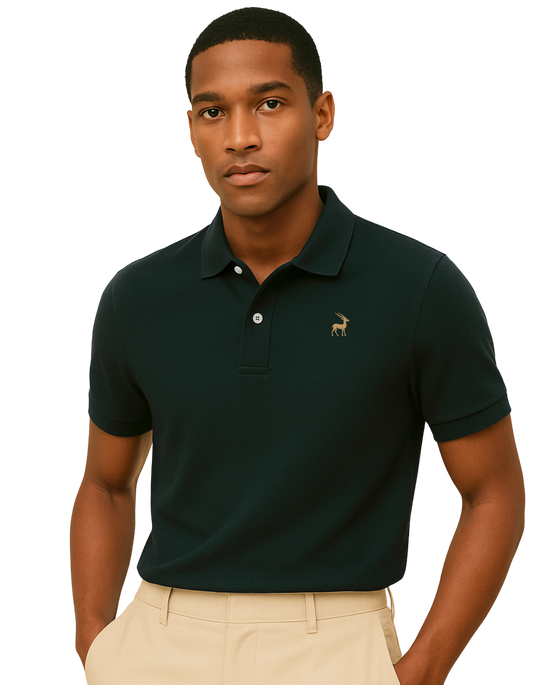 Mrige Iconic Deep Pine polo shirt