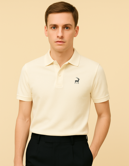 Mrige Iconic Alabaster Glow polo shirt